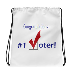 voter drawstring bag product photo